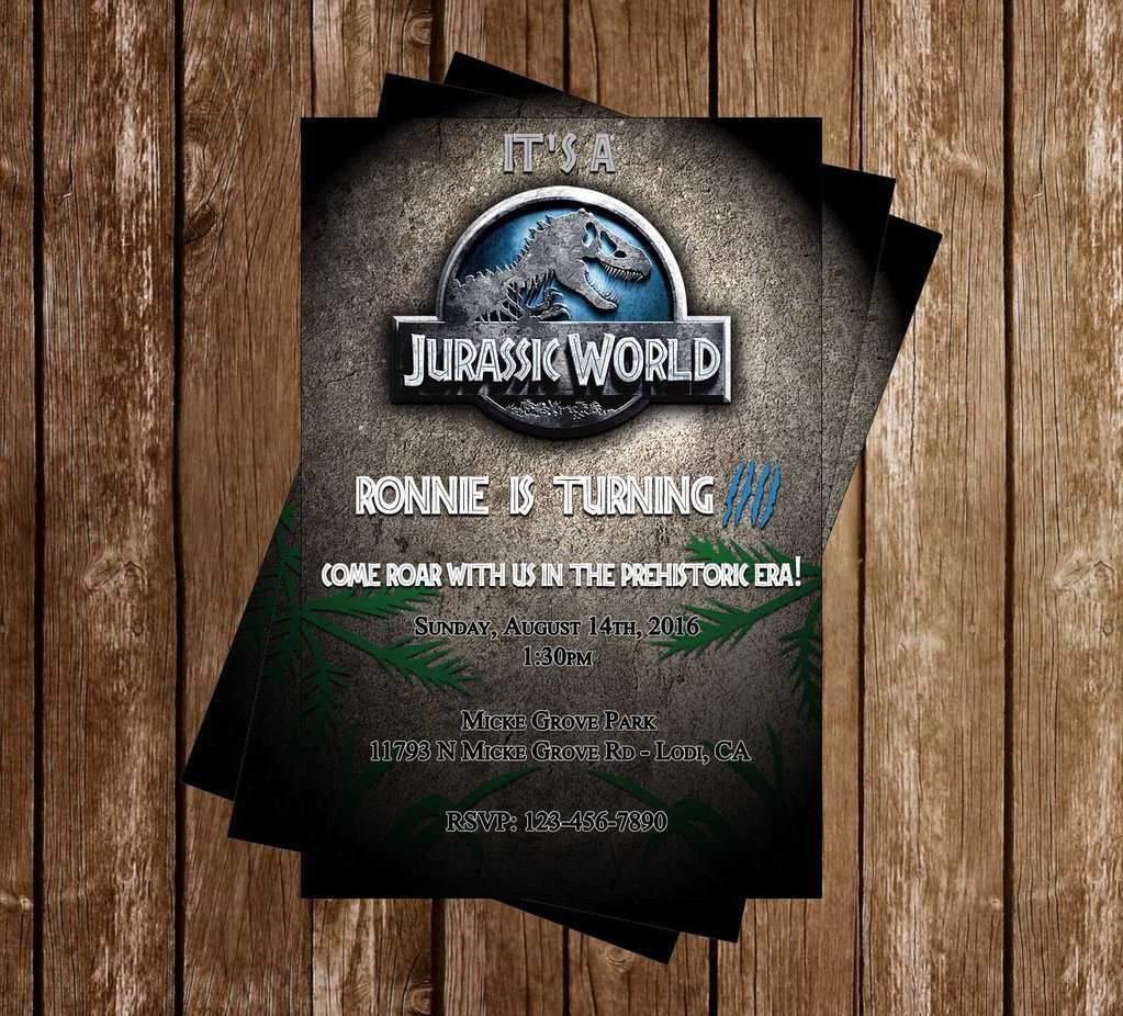 31 Report Jurassic World Party Invitation Template Templates by Jurassic World Party Invitation Template