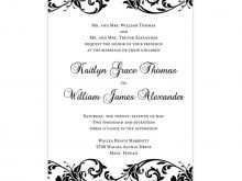 31 The Best Black And White Wedding Invitation Template in Word by Black And White Wedding Invitation Template