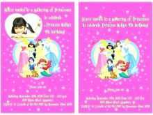 Princess Birthday Invitation Template