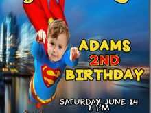32 Adding Superman Birthday Invitation Template Formating for Superman Birthday Invitation Template