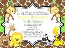 32 Blank Zoo Birthday Invitation Template Free Formating for Zoo Birthday Invitation Template Free