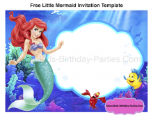 32 Create Little Mermaid Birthday Invitation Template Free in Photoshop by Little Mermaid Birthday Invitation Template Free