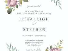 Electronic Wedding Invitation Template