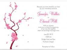32 Customize Wedding Invitation Template Cherry Blossom For Free with Wedding Invitation Template Cherry Blossom