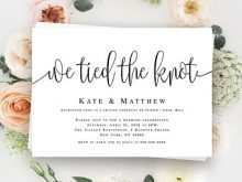 32 Free Elopement Party Invitation Template With Stunning Design with Elopement Party Invitation Template