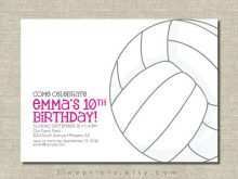 32 How To Create Volleyball Party Invitation Template Templates for Volleyball Party Invitation Template