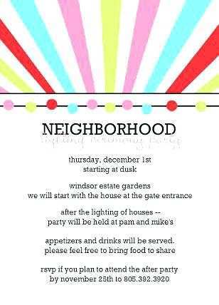 32 Online Neighborhood Party Invitation Template Templates with Neighborhood Party Invitation Template