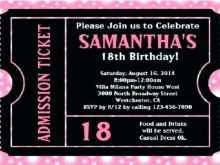32 Printable Example Of Invitation Card For 18 Birthday Layouts with Example Of Invitation Card For 18 Birthday