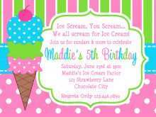 32 Printable Ice Cream Birthday Invitation Template Free Now by Ice Cream Birthday Invitation Template Free