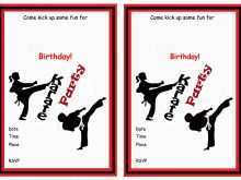32 Printable Karate Party Invitation Template Formating for Karate Party Invitation Template