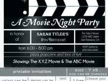 32 Printable Movie Night Party Invitation Template Free Photo by Movie Night Party Invitation Template Free