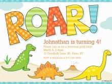 32 Report Dinosaur Party Invitation Template Free With Stunning Design for Dinosaur Party Invitation Template Free