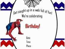32 Standard Spiderman Party Invitation Template Free Download by Spiderman Party Invitation Template Free