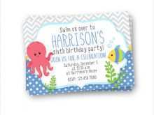 32 Visiting Under The Sea Birthday Party Invitation Template Templates with Under The Sea Birthday Party Invitation Template