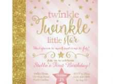 33 Blank Twinkle Twinkle Little Star Birthday Invitation Template Free in Photoshop for Twinkle Twinkle Little Star Birthday Invitation Template Free