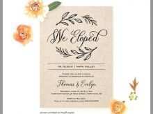 33 Creating Elopement Party Invitation Template For Free for Elopement Party Invitation Template