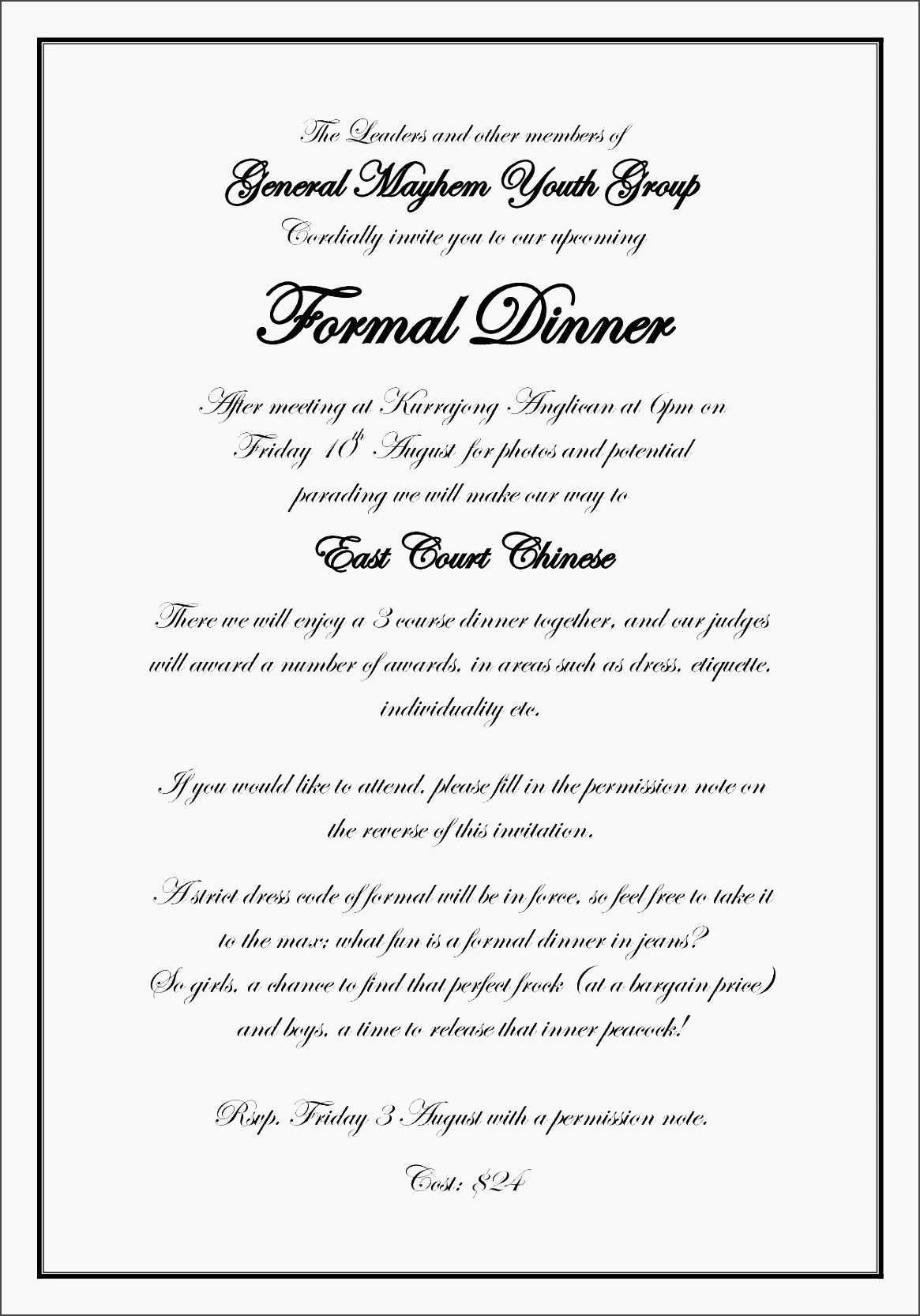 33 Creating Formal Dinner Invitation Email Template Download For Formal Dinner Invitation Email Template Cards Design Templates