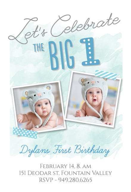 33 Customize Birthday Invitation Template For Baby Boy in Photoshop with Birthday Invitation Template For Baby Boy
