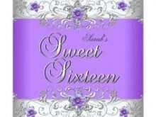 33 Customize Elegant Sweet 16 Invitation Templates For Free for Elegant Sweet 16 Invitation Templates