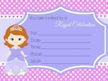 33 Customize Our Free Princess Sofia Birthday Invitation Template Formating by Princess Sofia Birthday Invitation Template