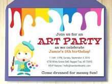 33 Customize Paint Party Invitation Template Free Formating for Paint Party Invitation Template Free