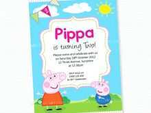 Peppa Pig Birthday Invitation Template