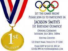 33 Printable Olympic Party Invitation Template With Stunning Design for Olympic Party Invitation Template