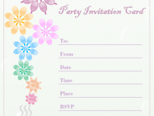 33 Printable Party Invitation Card Template Layouts with Party Invitation Card Template