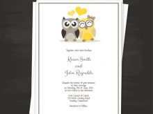 33 Standard Owl Wedding Invitation Template With Stunning Design by Owl Wedding Invitation Template