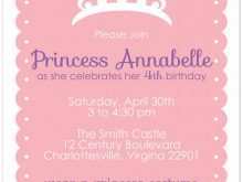 33 The Best Princess Birthday Invitation Template for Ms Word by Princess Birthday Invitation Template