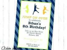 33 The Best Trampoline Birthday Party Invitation Template Photo for Trampoline Birthday Party Invitation Template