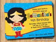 34 Adding Wonder Woman Birthday Invitation Template Free Photo for Wonder Woman Birthday Invitation Template Free
