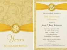 34 Creating Golden Wedding Invitation Template Maker by Golden Wedding Invitation Template