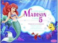 34 Creative Little Mermaid Birthday Invitation Template Free for Ms Word by Little Mermaid Birthday Invitation Template Free