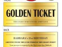 34 Customize Golden Ticket Birthday Invitation Template With Stunning Design for Golden Ticket Birthday Invitation Template