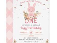 34 Format Bunny Birthday Invitation Template Free Maker for Bunny Birthday Invitation Template Free