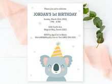 34 Free Koala Birthday Invitation Template Formating with Koala Birthday Invitation Template