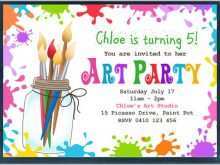 34 Free Printable Art Party Invitation Template Free Layouts with Art Party Invitation Template Free