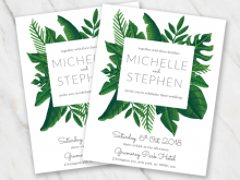 34 Free Printable Wedding Invitation Template Leaf for Ms Word for Wedding Invitation Template Leaf