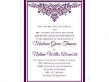 34 How To Create Wedding Invitation Templates Lilac for Ms Word for Wedding Invitation Templates Lilac