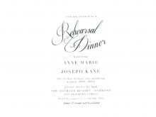 Dinner Invitation Template For Word
