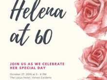 34 Online Elegant 60Th Birthday Invitation Templates Formating with Elegant 60Th Birthday Invitation Templates