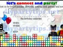 34 Printable Birthday Invitation Template Lego PSD File with Birthday Invitation Template Lego