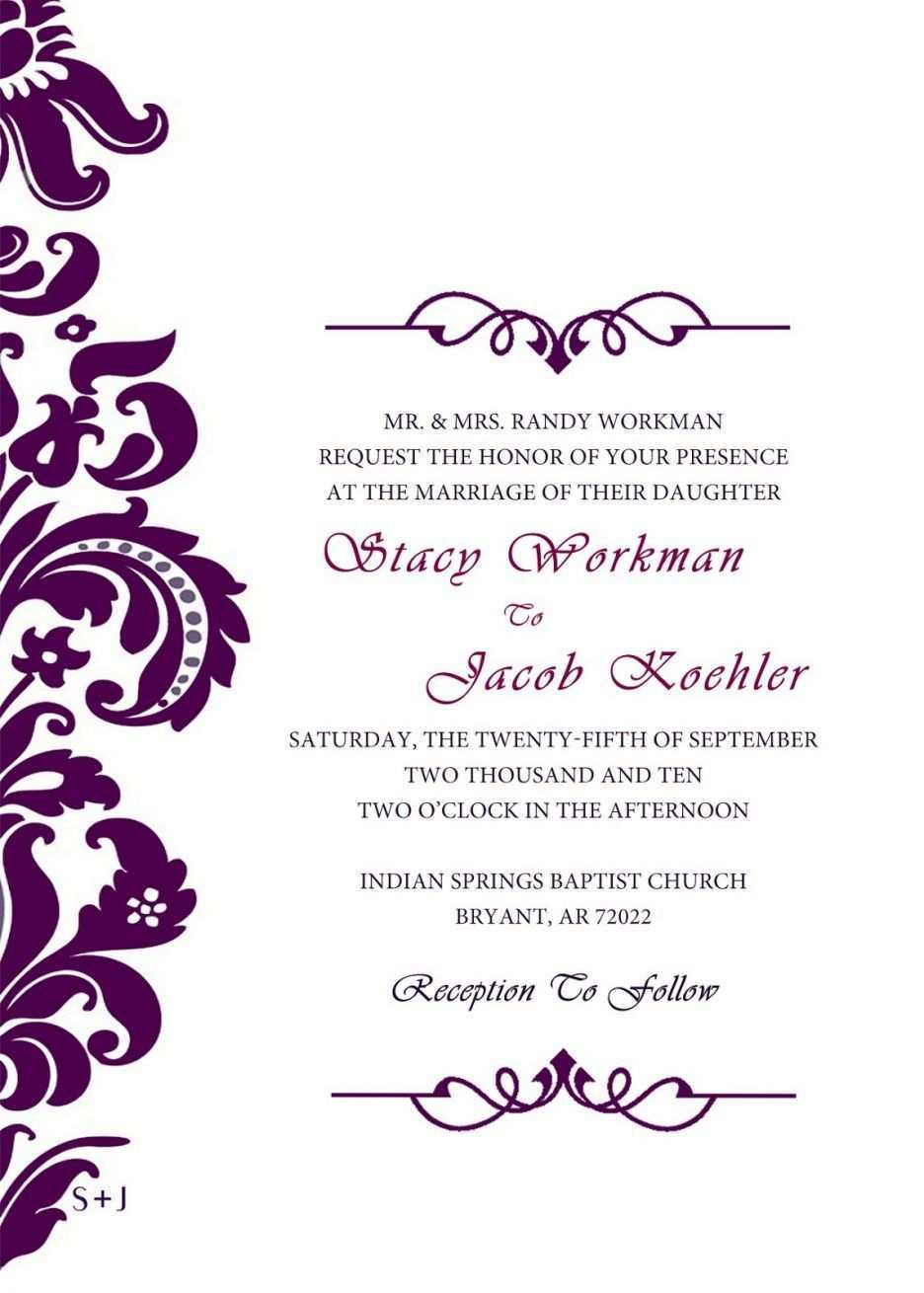 34 Report Formal Invitation Template Free For Free with Formal Invitation Template Free