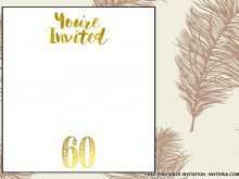 34 Standard Elegant 60Th Birthday Invitation Templates Download for Elegant 60Th Birthday Invitation Templates