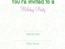 34 The Best Blank Holiday Invitation Template Formating for Blank Holiday Invitation Template