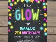 35 Adding Neon Party Invitation Template For Free with Neon Party Invitation Template