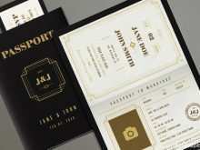 35 Adding Passport Wedding Invitation Template in Word for Passport Wedding Invitation Template