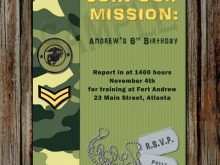 35 Best Army Birthday Invitation Template in Word by Army Birthday Invitation Template