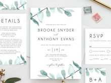 35 Best Leaves Wedding Invitation Template for Ms Word for Leaves Wedding Invitation Template